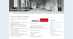 Desktop Screenshot of annievangemert.com